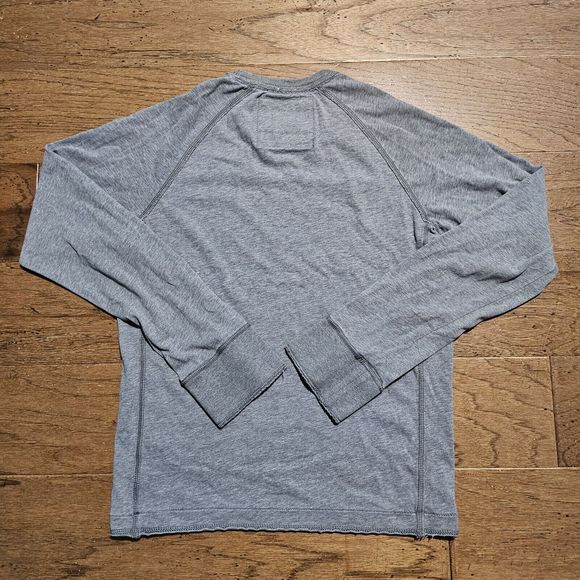 Abercrombie & Fitch Muscle Sweater Mens Small Gray Crewneck Long Sleeve - Picture 6 of 8